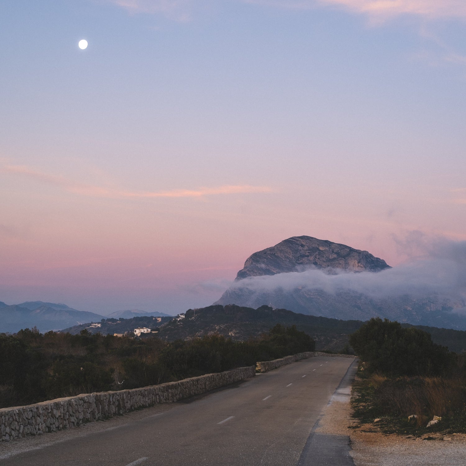 montgo mountain javea xabia marina alta spain sunrise moon wall art prints human-made